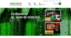 Desktop Screenshot of byensdepot.dk